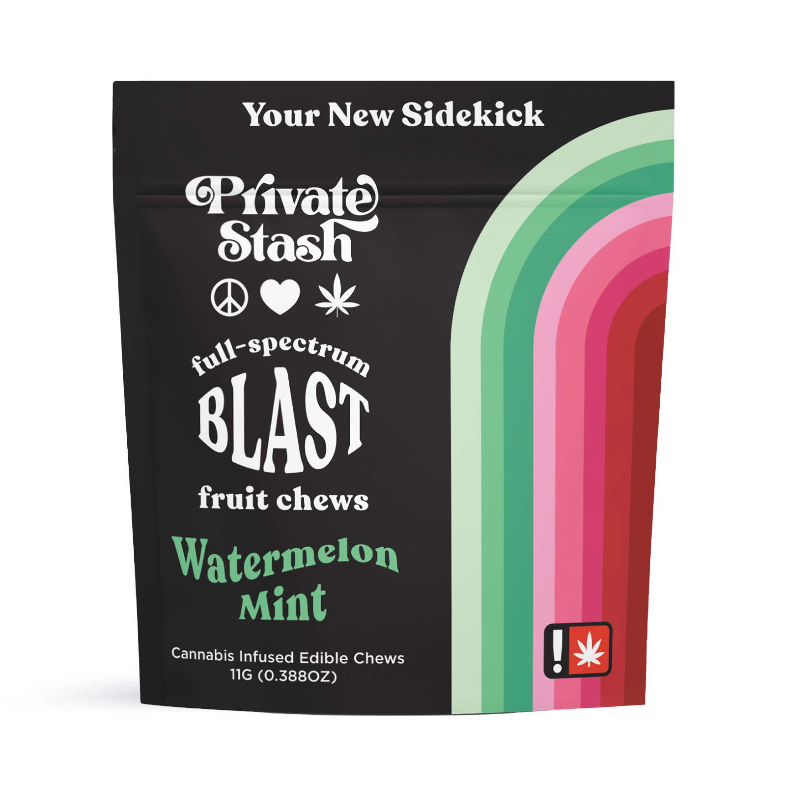 Photograph of product: Watermelon Mint Full Spectrum Fruit Chew Blast | 100mg