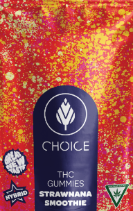 Photograph of product: Strawnana Smoothie | Gummy Chews 200mg