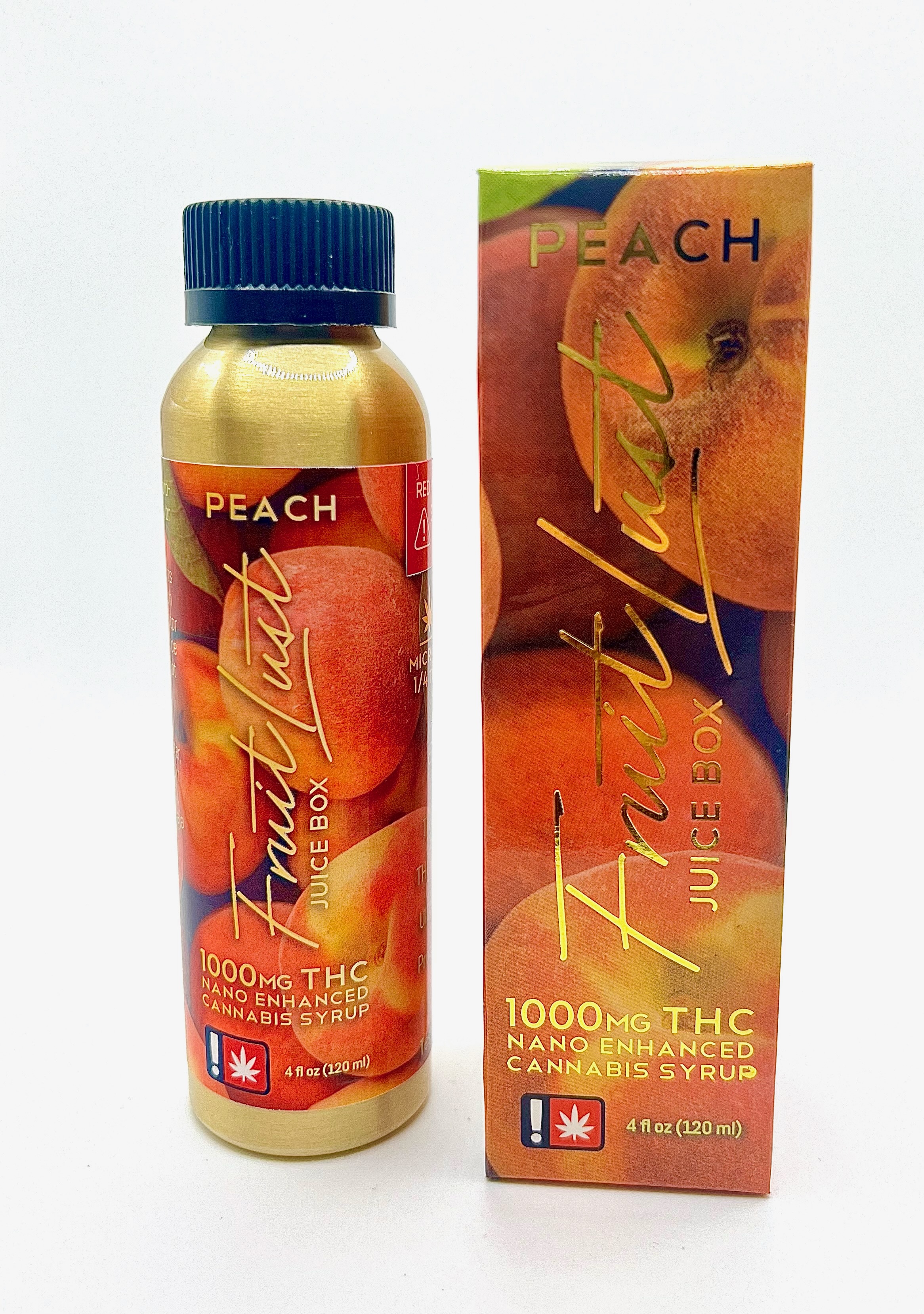 Photograph of product: Fruit Lust | Peach | TH-oui | 1,000mg Nano Syrup