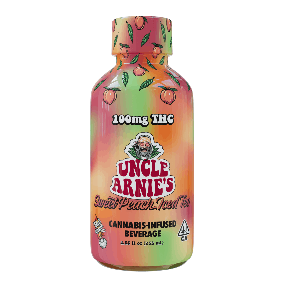 Photograph of product: Uncle Arnie's | Beverage (100mg) Sweet Peach Iced Tea (H)