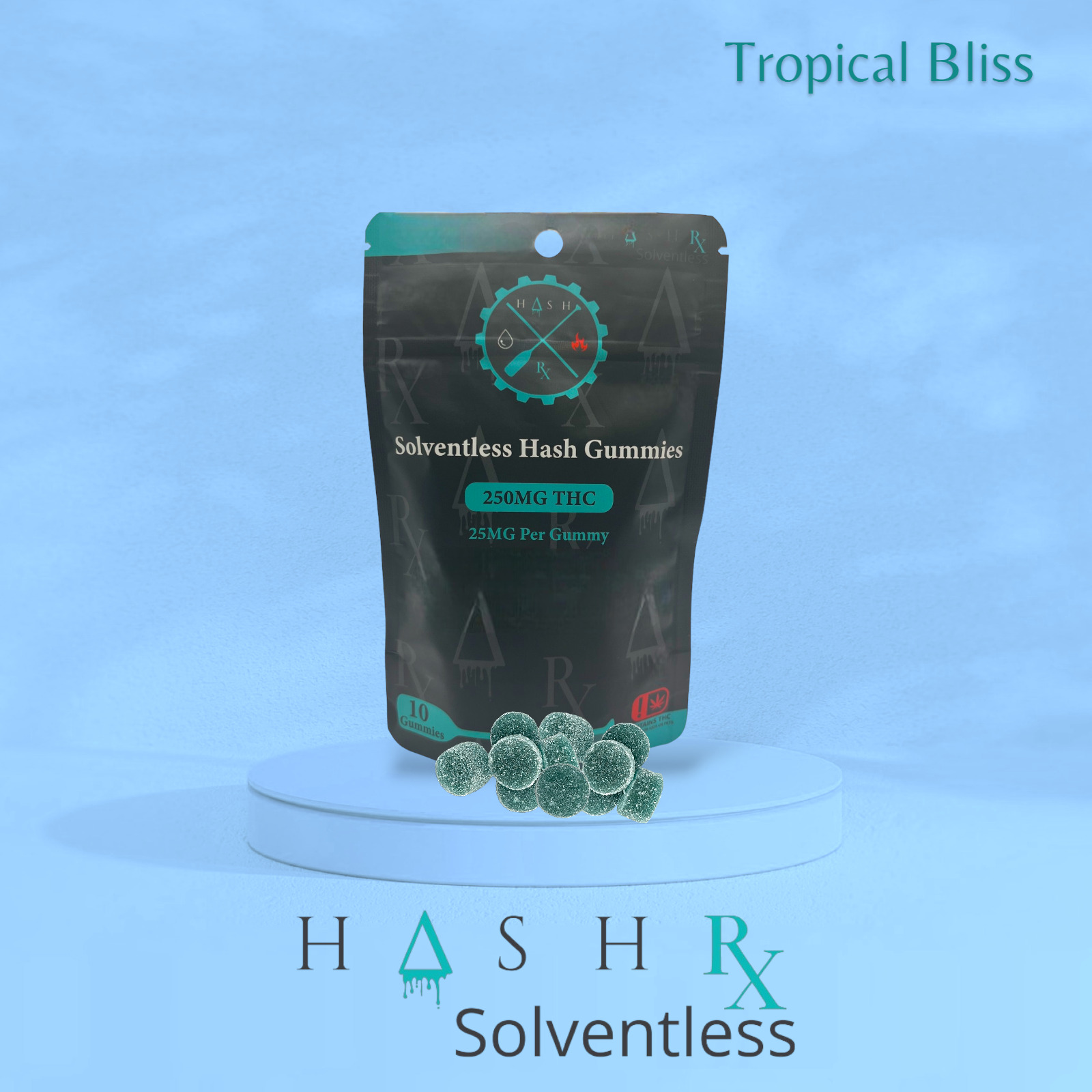Photograph of product: au chocolat RX | au chocolat Gummy | Tropical Bliss