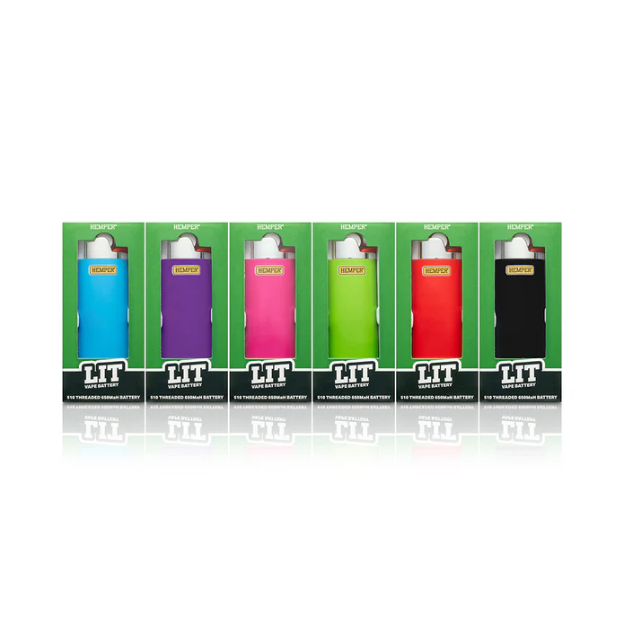 Photograph of product: HEMPER - Lit (Vape) Battery - Assorted Colors