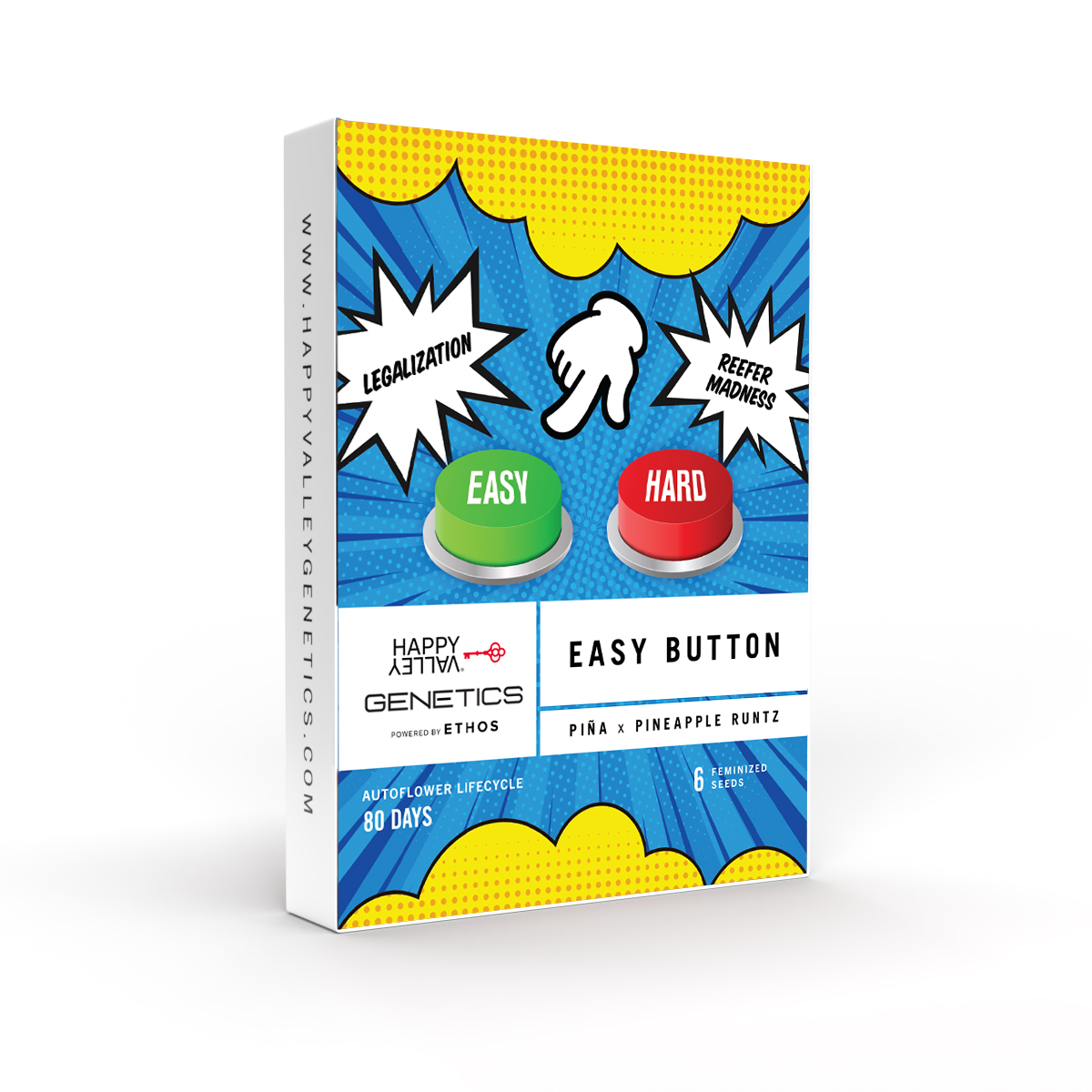 Photograph of product: HVG: Seed Pack - Easy Button (6-Pack) Autoflower