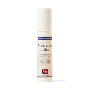 Photograph of product: Medicine Farm Botanicals 2.1 fl oz TH-oui:CBD FAST-ACTING RELIEF - HYDRATE & COOL Oui'd Infused RECOVERY Lotion