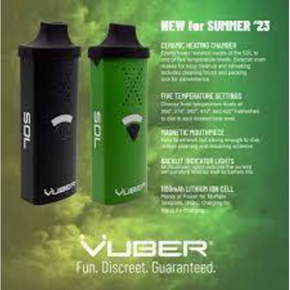 Photograph of product: Vuber - Green Sol Dry Herb Vaporizer