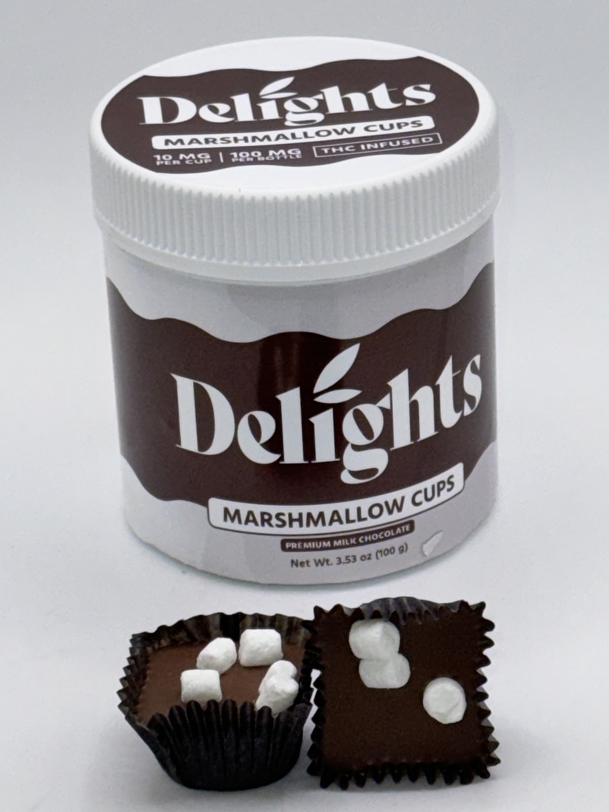 Photograph of product: DELIGHTS BITES - MILK CHOCOLATE MARSHMALLOW - 10mg 10pk