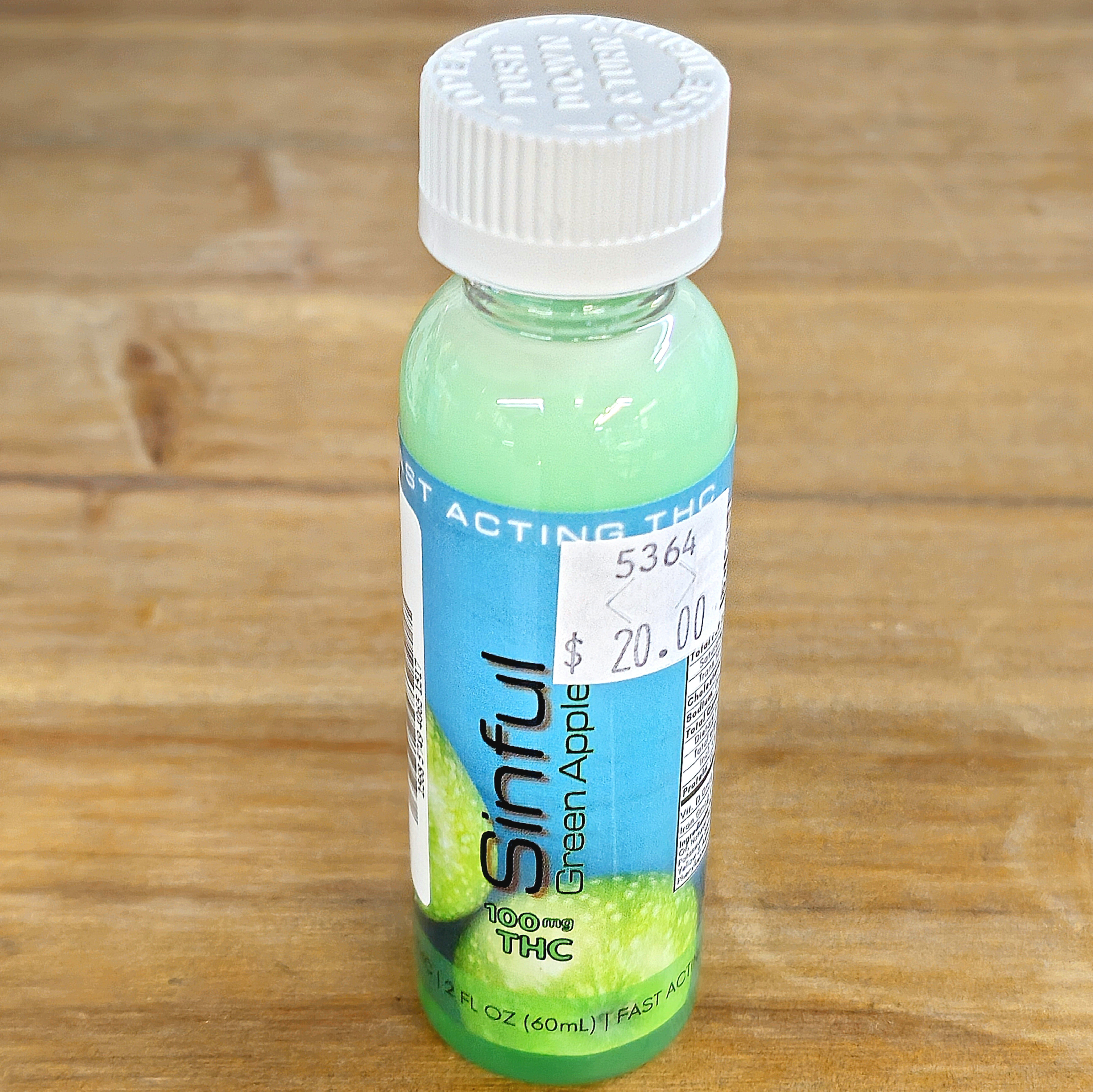 Photograph of product: Sinful Beverage | Green Apple | 100mg | 1517