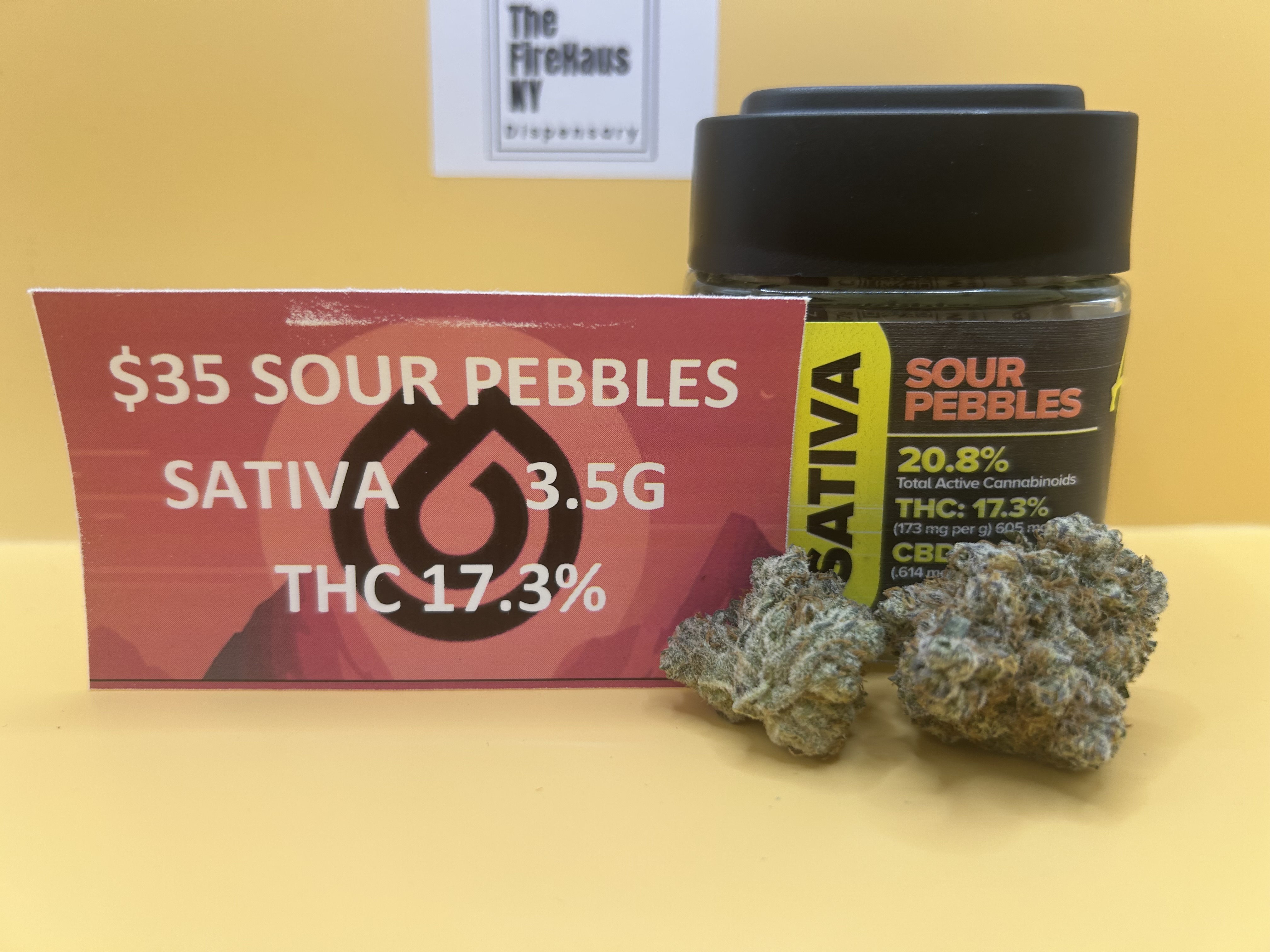 Photograph of product: au chocolatTAG HONEY I SOUR PEBBLES I Oui'd | 17.3% TH-oui | 3.5G FLOWER