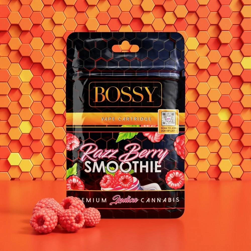 Photograph of product: BOSSY | RAZZ BERRY SMOOTHIE | 510 CART | 1G