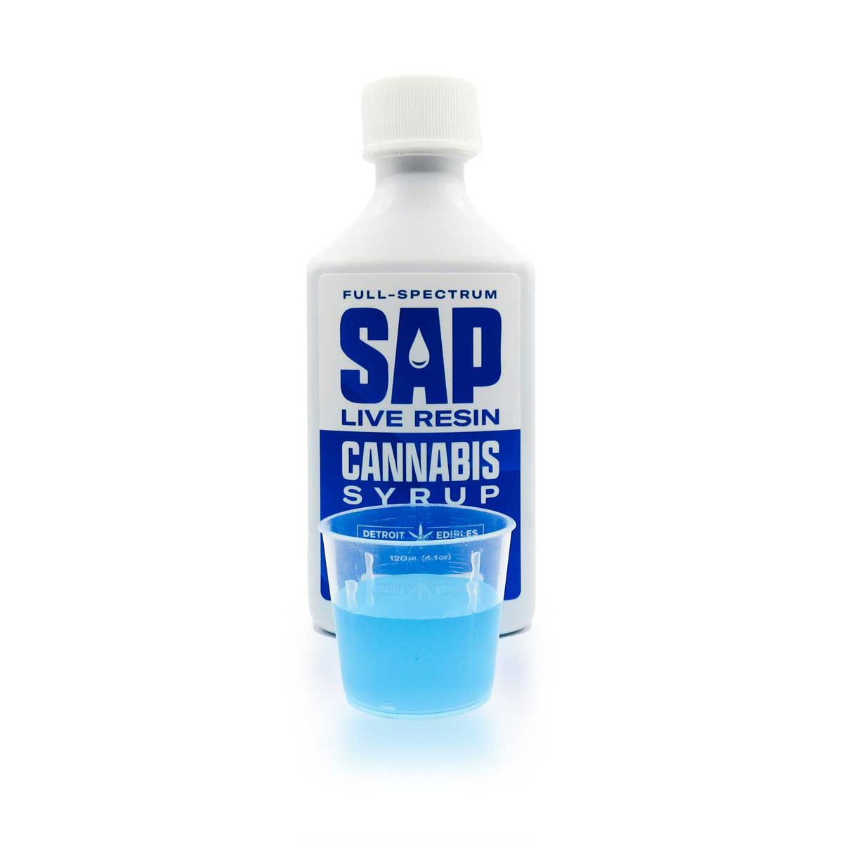 Photograph of product: SAP - Blue Razz Live Resin Syrup 200mg
