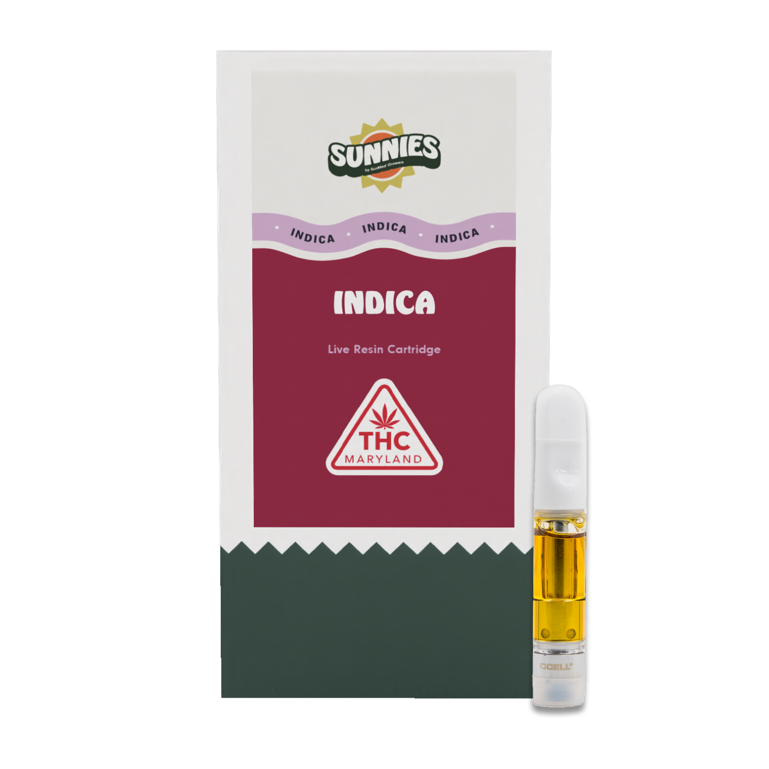 Photograph of product: Sunnies Ice Cream Cake Live Resin Cart