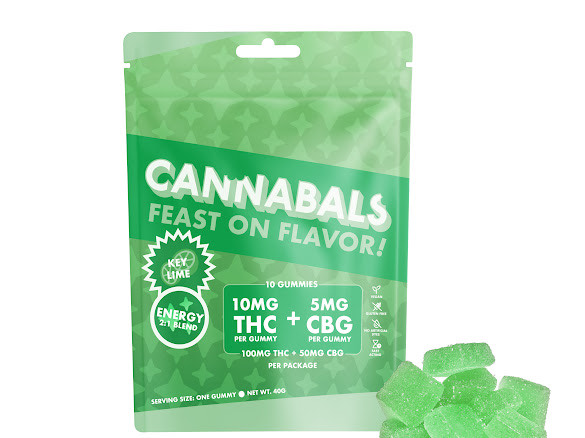 Photograph of product: Energy: Key Lime | 2:1 CBG | Gummies I 10pk | 10mg