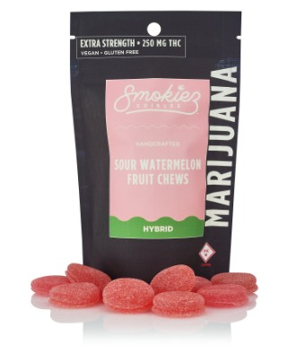 Photograph of product: SMOKIEZ 250MG SOUR WATERMELON GUMMIES