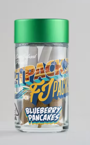 Photograph of product: Jetpacks FJ-3 Infused Pre-Rolls - Blueberry Pancakes {5pk}