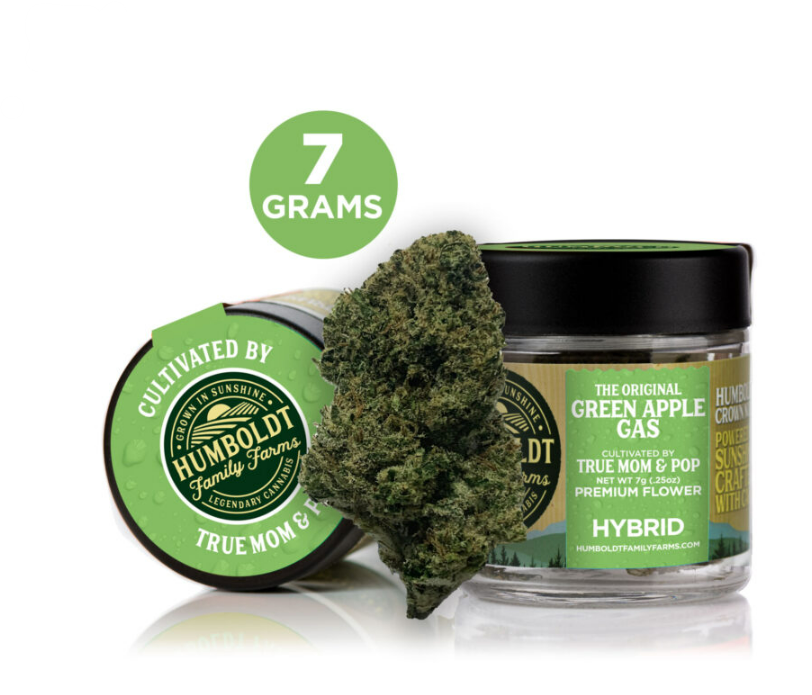 Photograph of Product: Green Apple Gas [S] - Flower - 7g