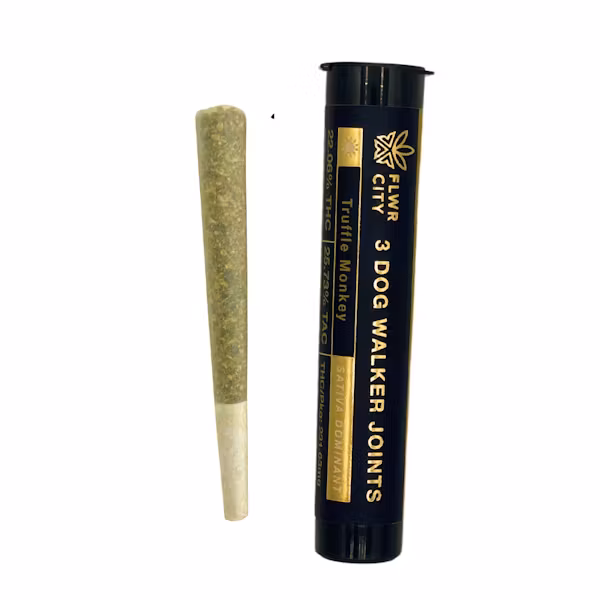 Photograph of Product: Flwr City - Truffle Monkey Dog Walker Prerolls 3pk