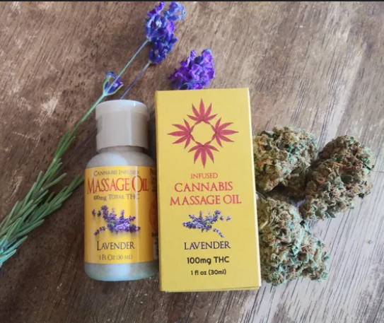 Photograph of product: NM Sacred Flower - Body Oil - (H) - 1:1 CBD - Lavender - 100mg