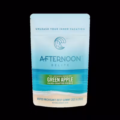 Photograph of product: Afternoon Delite - 2pk Gummies - (200mg) - **GREEN APPLE** (9/$20)
