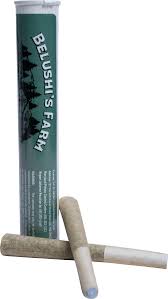 Photograph of product: Belushi's Farm Hashburger Hash Infused 2pk Preroll | 1g
