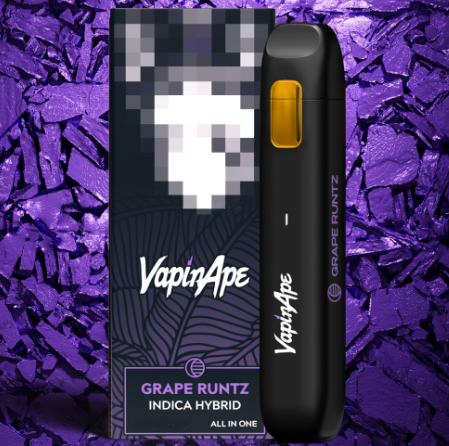 Photograph of product: GRAPE RUNTZ | 2G | DISPOSABLE