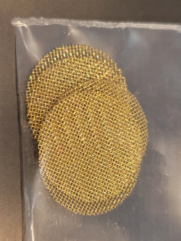 Photograph of product: Gold Metal Medium Screens 5pk