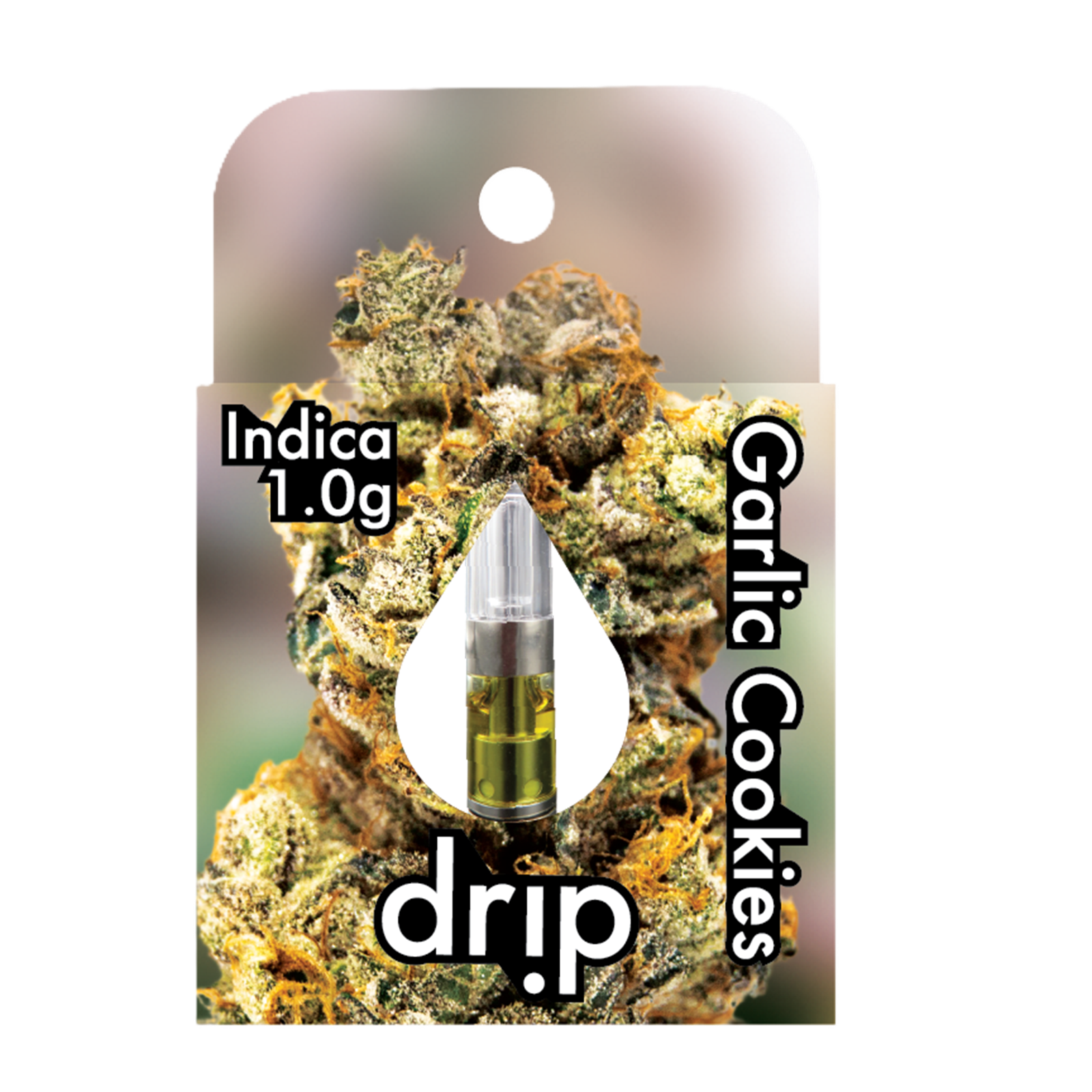 Photograph of product: Drip | Garlic Cookies | Oui'd | 1G 510 Vape Cartridge | REC
