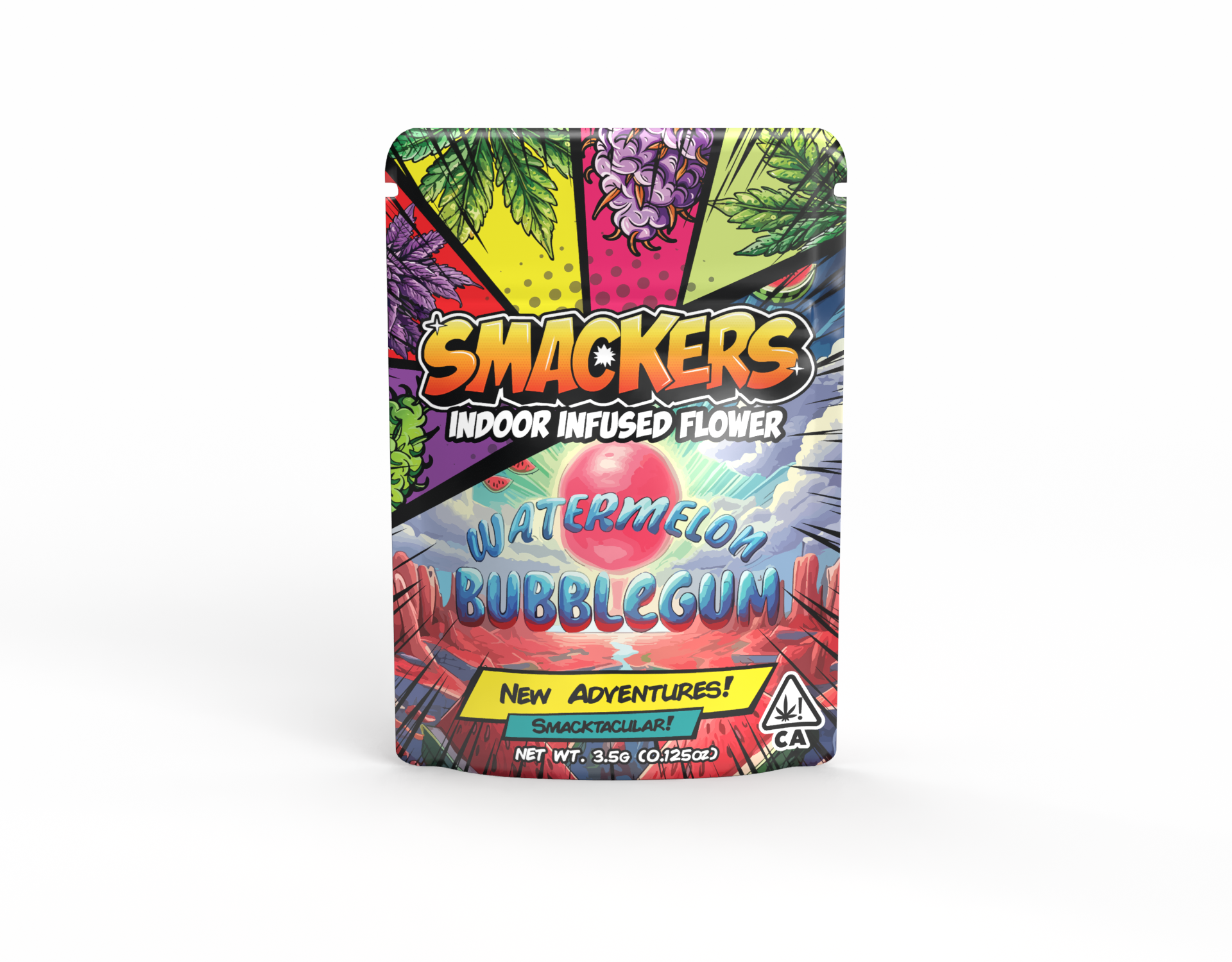 Photograph of product: WATERMELON BUBBLE GUM (INFUSED DIAMOND DUSTED) - 3.5g