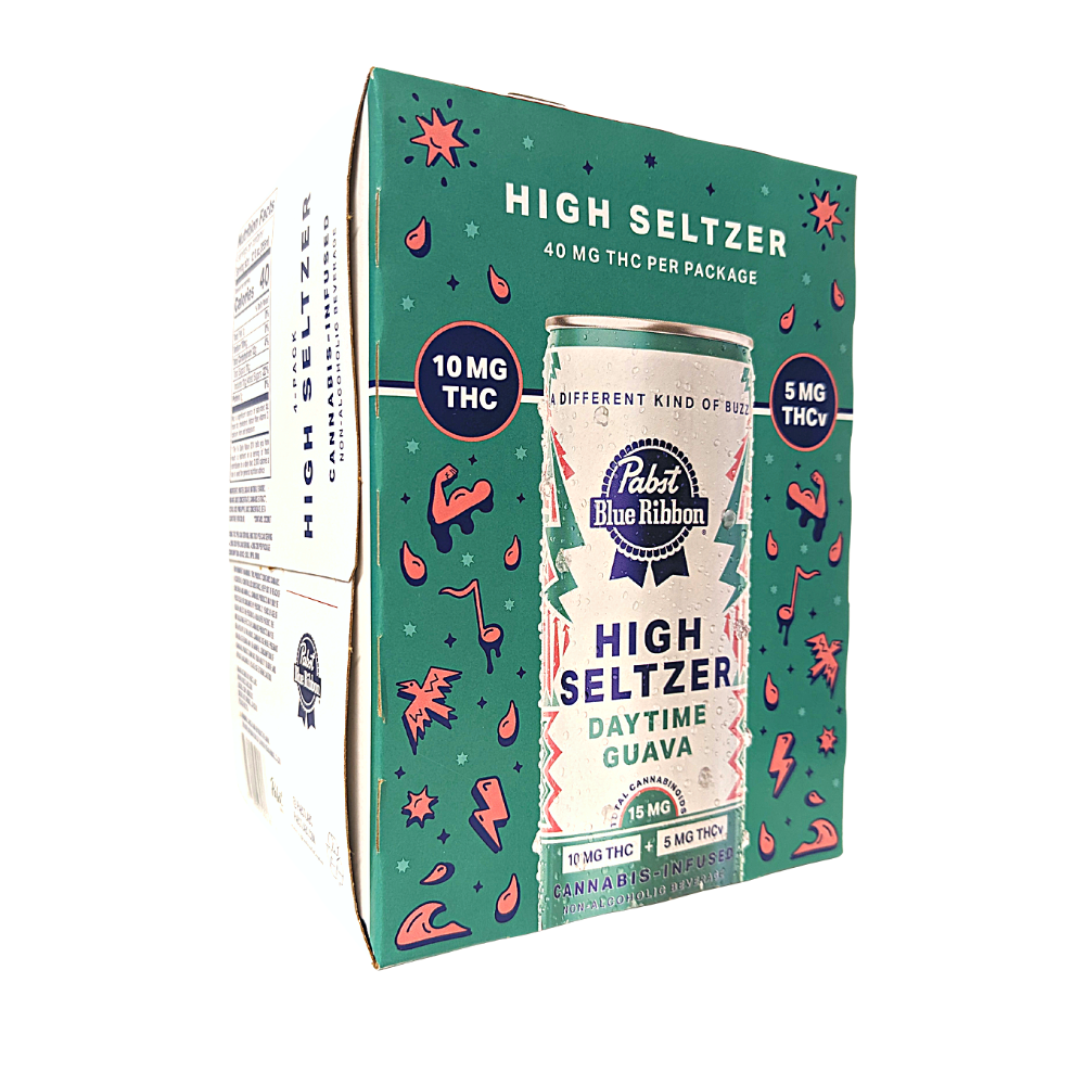 Photograph of product: Pabst Seltzer 10mg 4pk - Daytime Guava TH-ouiv