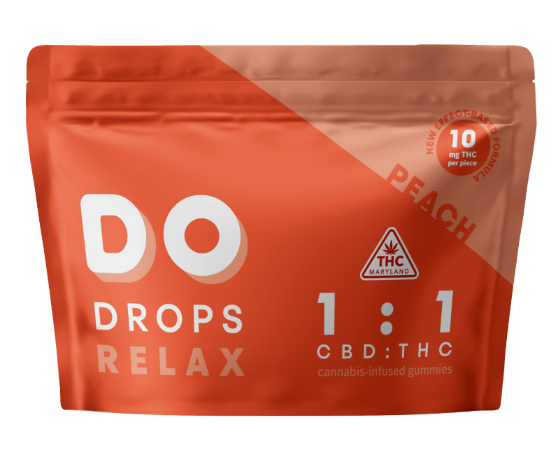 Photograph of product: Peach 1:1 10mg (10ct) - Do Drops