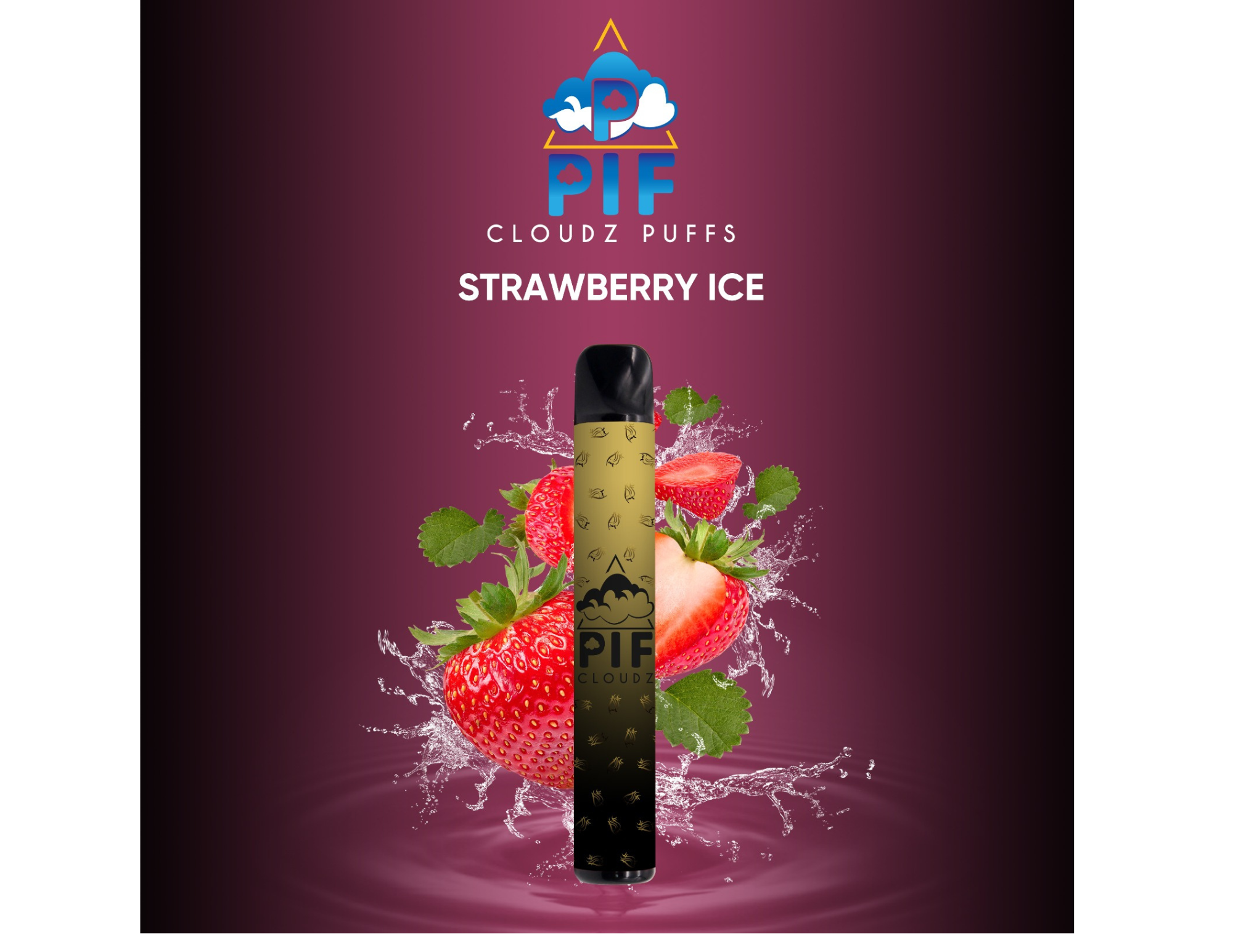 Photograph of product: PIF Cloudz Puffs- Strawberry Ice