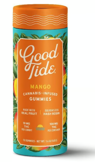 Photograph of product: GOOD TIDE - Mango - 100mg/10pk - Edibles