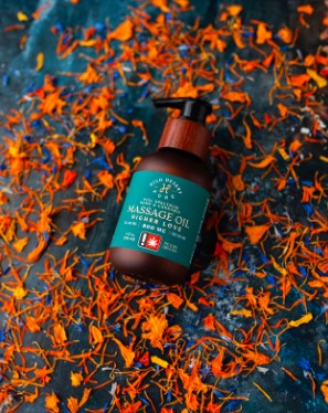 Photograph of product: 1:1 CBD/TH-oui Higher Love Massage Oil | 4oz