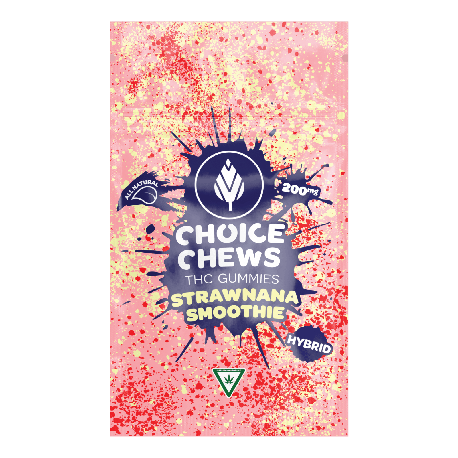 Photograph of product: Choice Chews | Strawnana Smoothie | 200mg Gummies