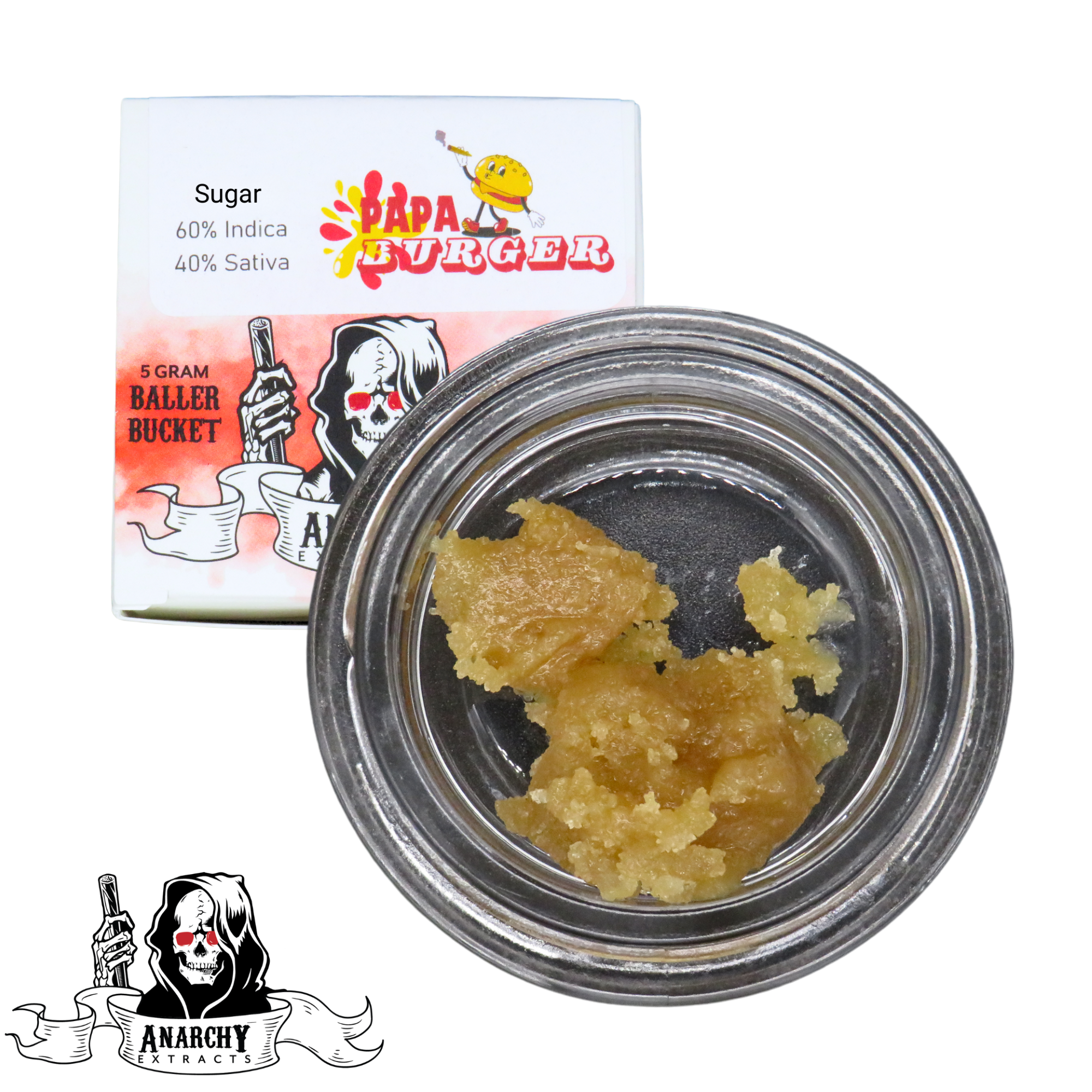 Photograph of product: Anarchy | Live Resin Budder | White Iverson