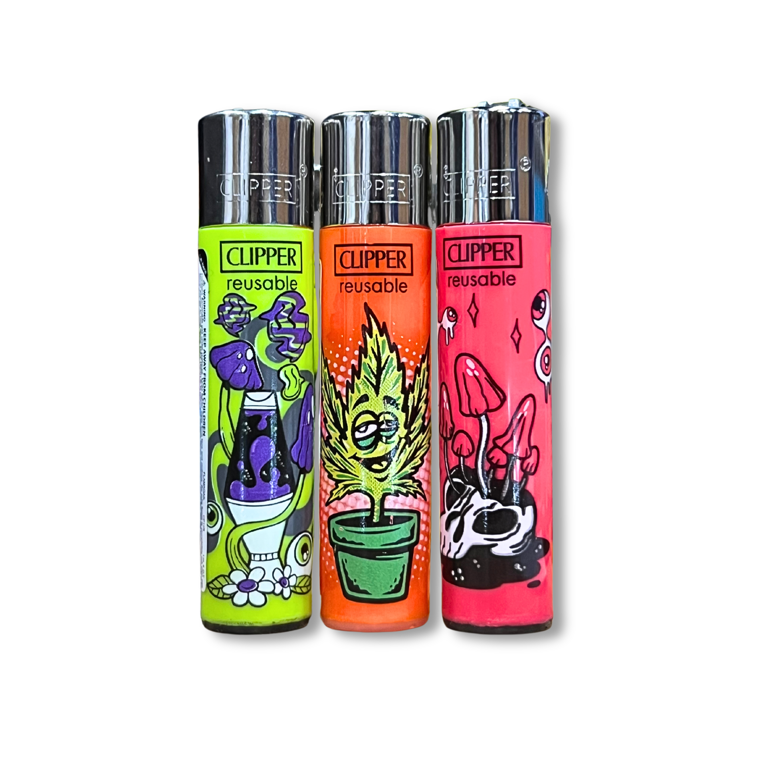 Photograph of product: Clipper - Reusable Large Butane Stoner Art Lighters