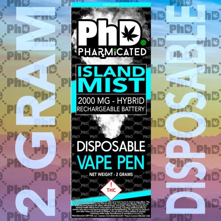 Photograph of product: PhD - Island Mist Disposable Vape