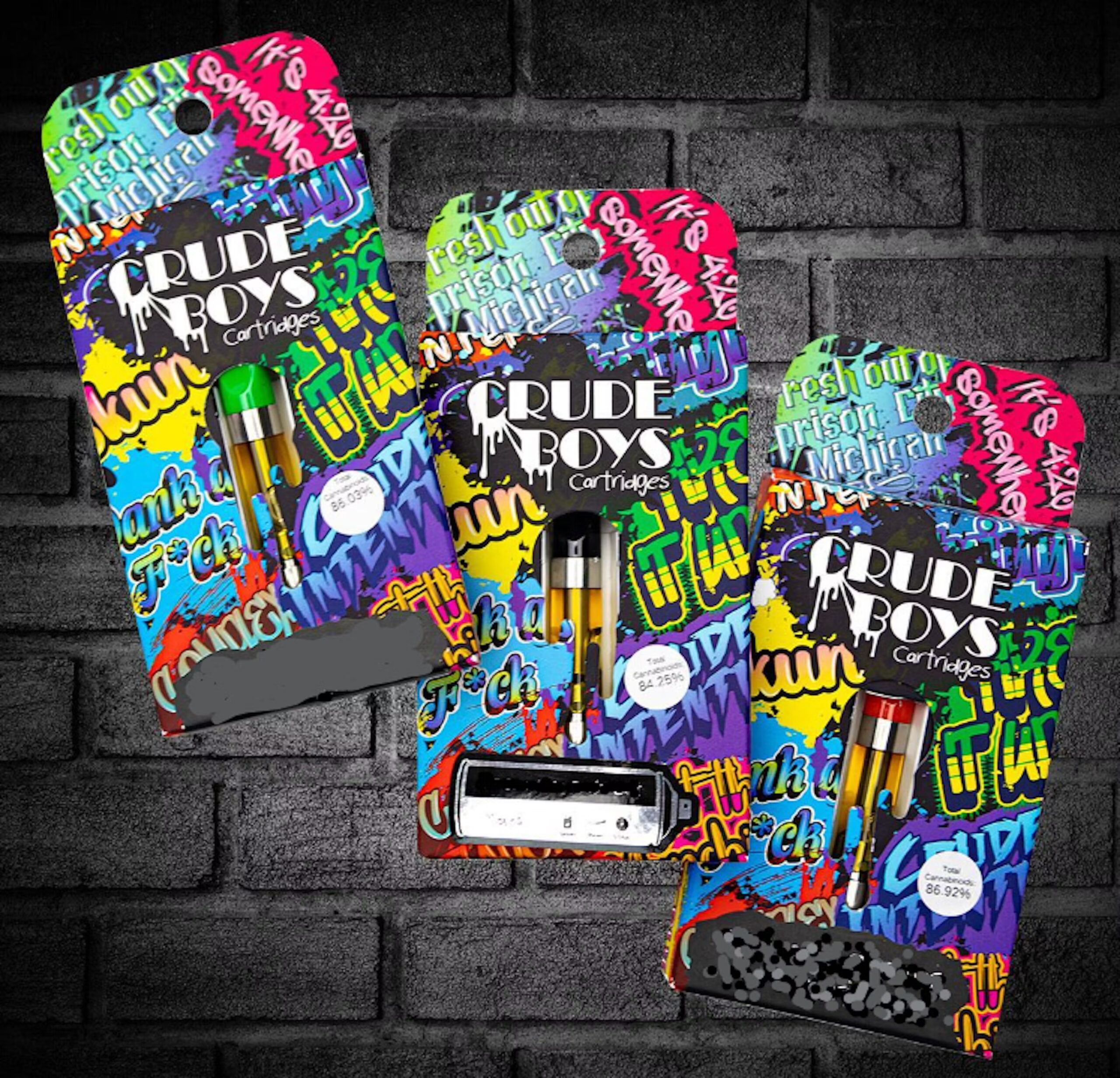 Photograph of product: Crude Boys Cartridge 1g Hybrid Orange Soda