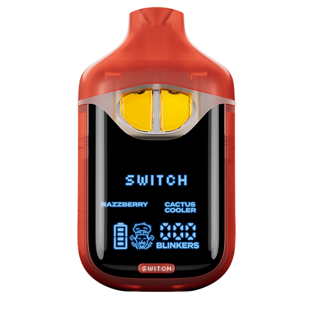 Photograph of product: Boutiq | Razzberry x Cactus Cooler | Switch AIO Dual-Chamber Vape | 2g