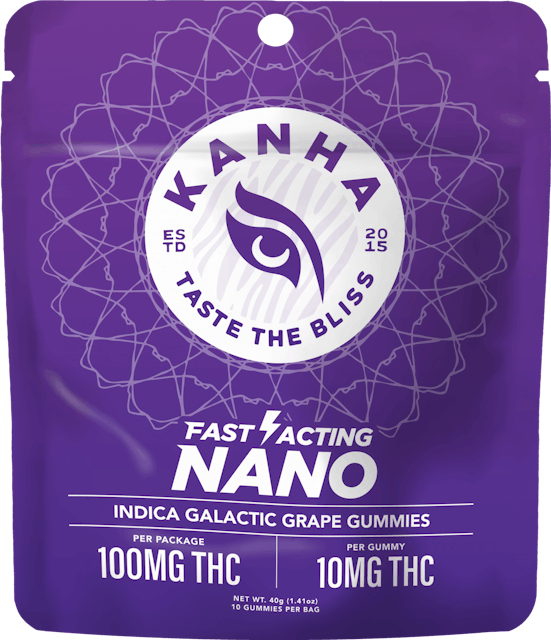 Photograph of product: Galactic Grape NANO | 100MG Gummies
