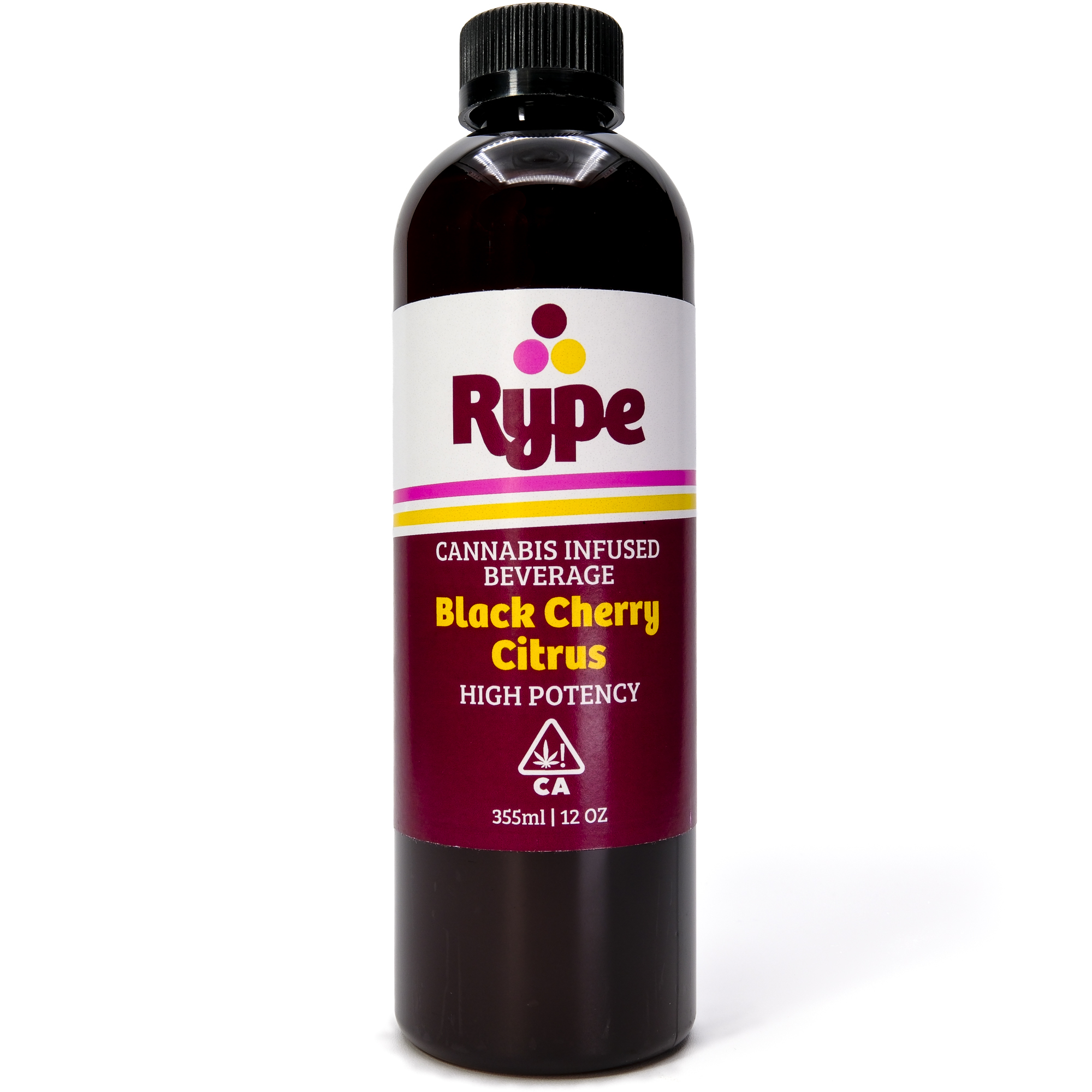 Photograph of product: Black Cherry Citrus 100mg 12oz Drink - Rype
