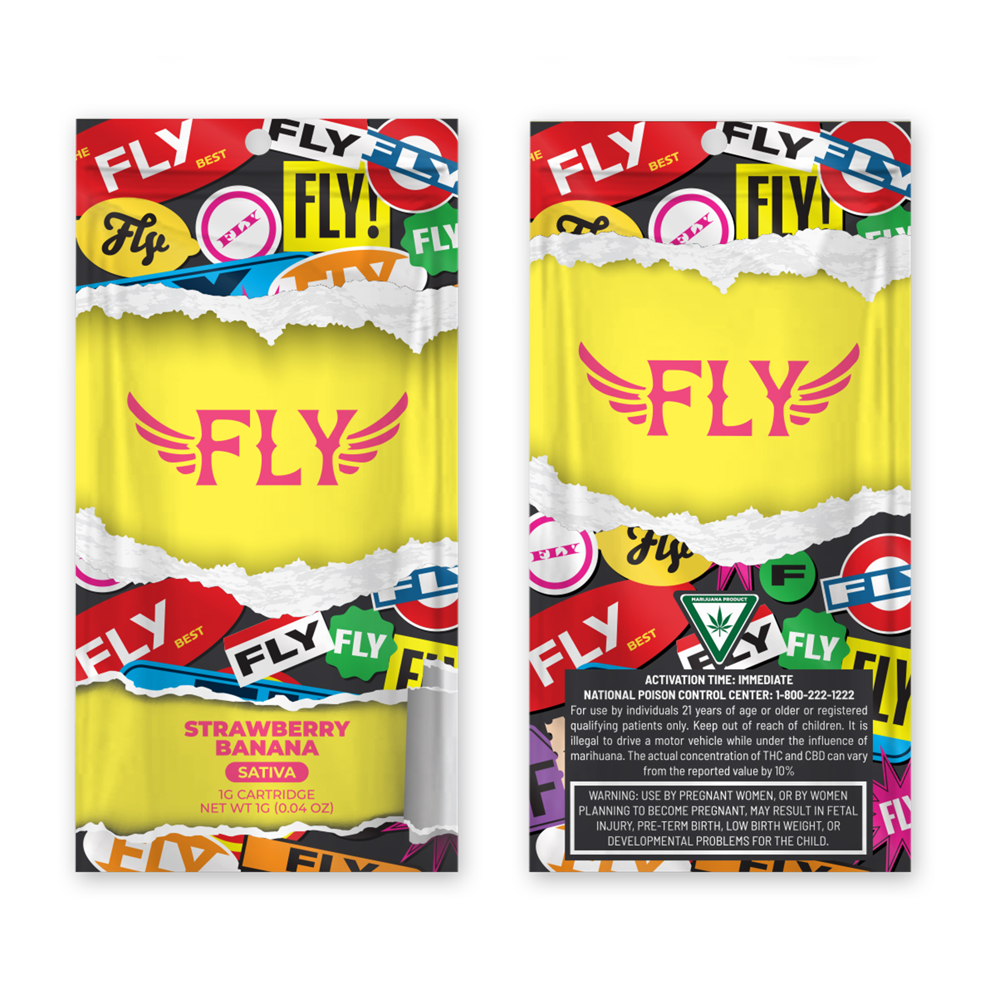 Photograph of product: Fly - Strawberry Banana Cartridge 1g