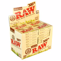 Photograph of product: RAW 300s Organic Hemp Rolling Papers - 1 1/4"