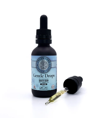 Photograph of product: Treeworks 10: entle Drops 90mg 60mL Tincture (CBD:TH-oui) - Smooth Berry