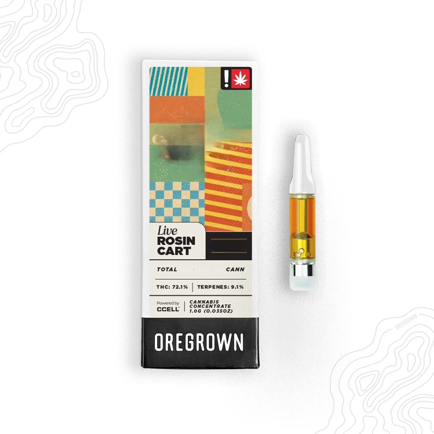 Photograph of product: Cartridge - TF - Oregrown - 1g All-In-One - Gary Payton
