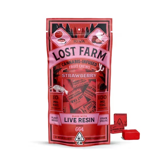 Photograph of product: LOST FARMS - EDIBLE (CHEWS) - - CHERRY LIME - GMO ROSIN
