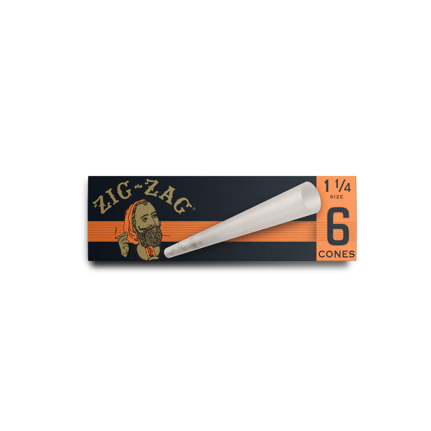 Photograph of product: Zig-Zag 1 1/4 Size Cones 6pk