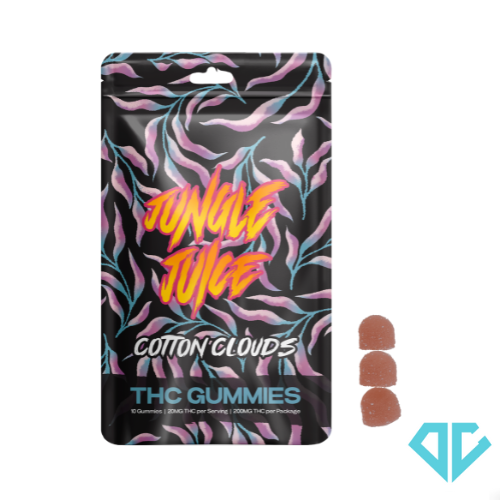 Photograph of product: Jungle Juice Cotton Clouds Gummies 200mg