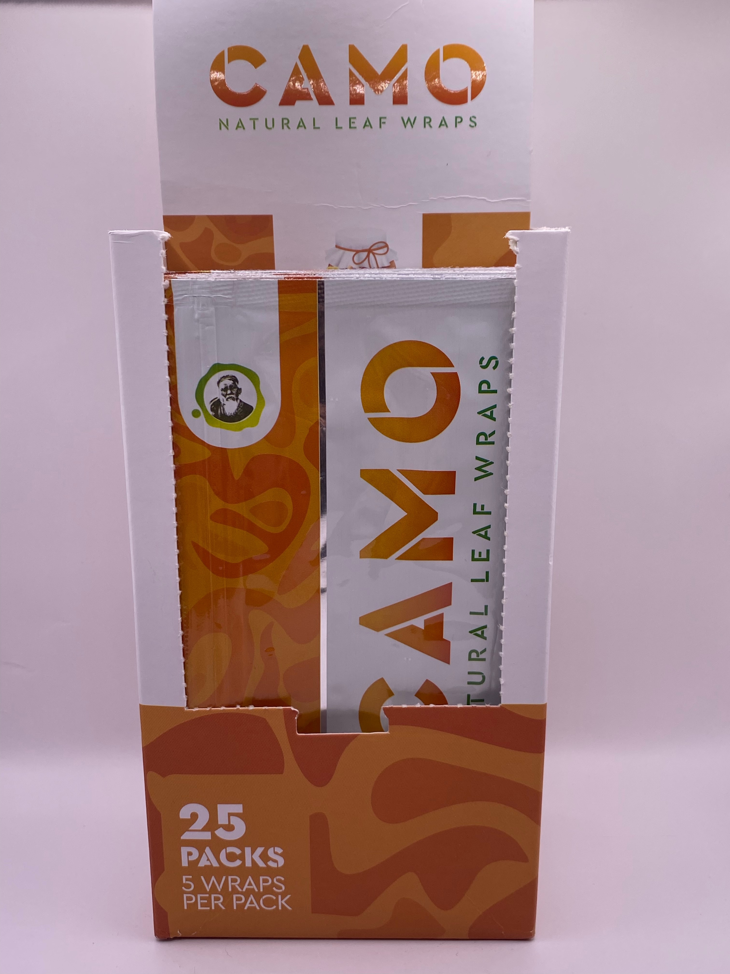 Photograph of product: Camo Natural Leaf Wraps - Honey - 5 pk