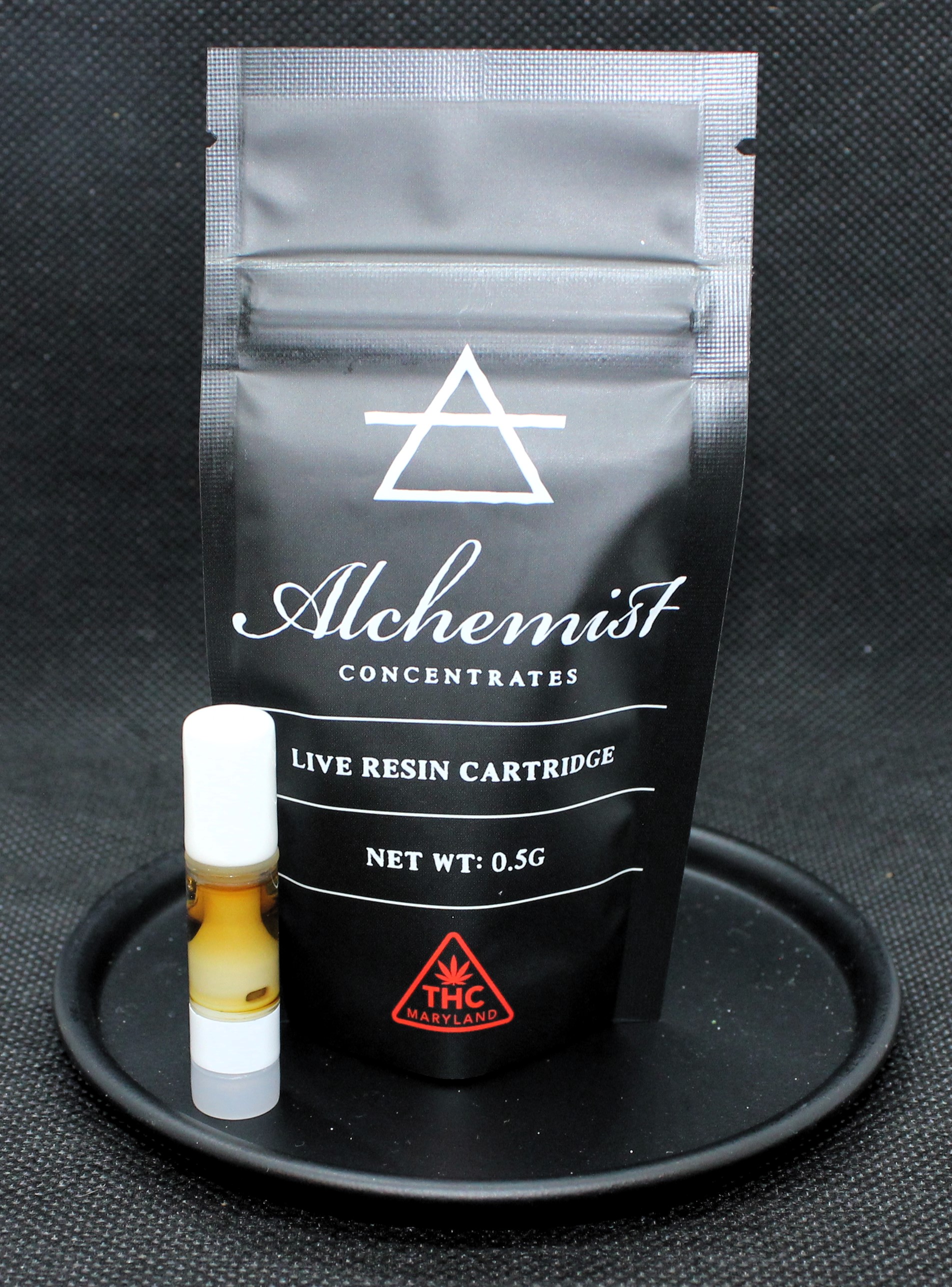 Photograph of product: Mystery Machine Live Resin Cartridge