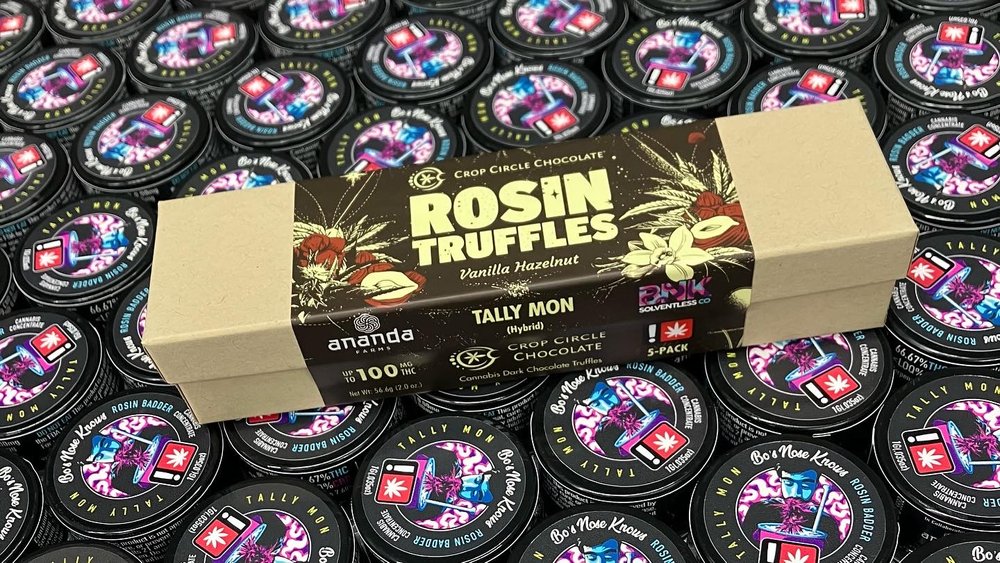 Photograph of product: Crop Circle | Vanilla Hazelnut | Rosin Truffle 5 Pack